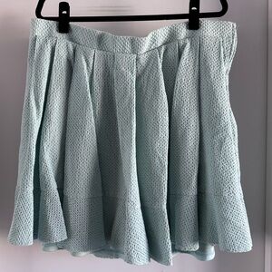 Pleated Mint Skirt